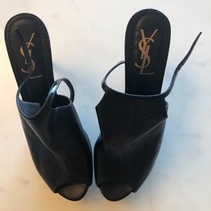 YSL Black Platform Heel